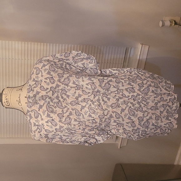 Primark Paisley v-neck short sleeve Blouse Size 14 - Picture 4 of 6